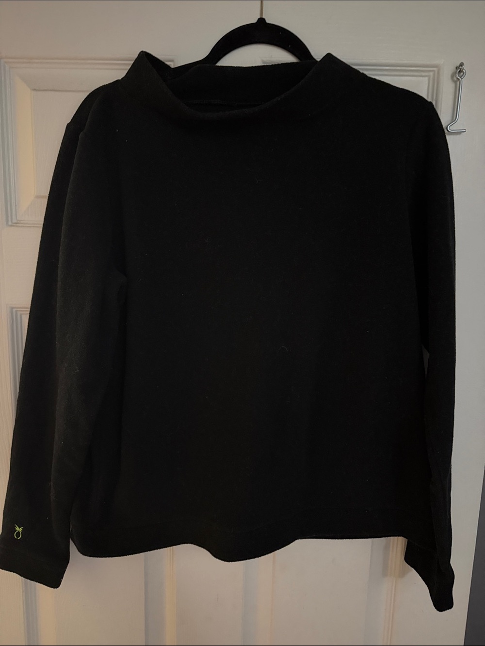 Dudley Stephens Black Mock Neck Sweatshirt